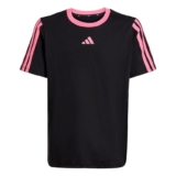 adidas Niñas Essentials Shirt, Black/Pink Fusion