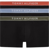 Tommy Hilfiger Calzoncillos bóxer Pack de 3 Hombre Trunks de algodón elástico
