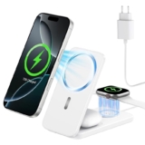 XNYAND Cargador Inalámbrico Magnético, Estación de Carga 3 en 1 para Apple