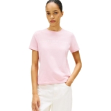 Tommy Hilfiger Camiseta de Manga Corta Mujer Logo con Cuello Redondo