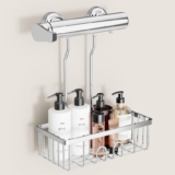 Estante Ducha Sin Taladro Cesta Colgante Organizador Acero Inoxidable SS304