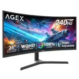 Z-Edge AGEX Monitor Gaming Curvo 34» UWQHD 240Hz 21:9 1ms VA Pip