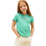 Tommy Hilfiger Camiseta de Manga Corta Chicas Script Slim Fit