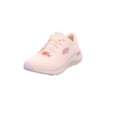 Skechers Mujer Arch Fit 2.0 Big League, Natural Mesh/Mauve & Lavender Trim