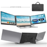 KEFEYA Monitor Portátil 15,6″ 1080P FHD, Ultra Delgado HDR IPS Pantalla Portatil Extensible