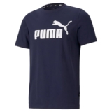 Puma Ess Logo Tee Camiseta de Deporte, Peacoat