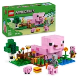 LEGO Minecraft La Casa-Cerdo Bebé, Granja con Animales de Juguete