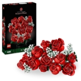 LEGO Botanicals Ramo de Rosas Rojas – Flores Artificiales para Decoración del Hogar