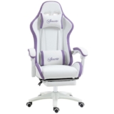 Vinsetto Silla Gaming Ergonómica, Silla Gamer de Cuero PU con Reclinable 135°