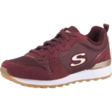 Skechers Mujer OG 85 Goldn Gurl Trainer, Burgundy Suede/ Nylon/ Mesh/ Rose Gold Trim