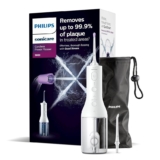 Philips Sonicare Irrigador oral Power Flosser 3000 sin cable con tecnología Quad Stream y Pulse Wave