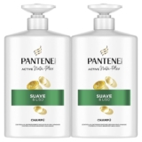 Pantene Pro-V Suave y Liso Champú Sin Siliconas para Pelo Encrespado
