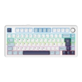 EPOMAKER Aula F75 ISO-ES Teclado Gaming Mecánico de 3 Modos, Azul Blanco