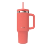 Contigo Botella termo 1200 ml con asa y pajita, Botella térmica aislada de acero inoxidable con tapa