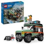 LEGO City Todoterreno 4×4 de Montaña Vehículo de Construcción de Juguete con Accesorios