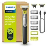Philips OneBlade 360 Auténtico Barbero, afeitadora y recortadora eléctrica facial y corporal