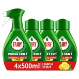 Fairy Spray Poder Sin Remojo Pre-Tratamiento Limón, 4x500ml