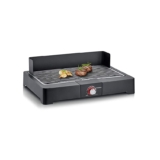 Severin Barbacoa de mesa con parrilla de acero inoxidable para interior y exterior
