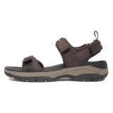 Skechers Sandalias Tresmen Ryer para hombre, malla chocolate/sintético