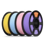 ELEGOO Filamento PLA MATE 1.75 4KG Amarillo Sol, Azul Hielo