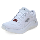 Skechers Mujer Arch Fit 2.0 Big League, White Mesh/Trim