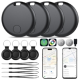 Smart Tracker Tags 4 Pack, Android Google Localizador o iOS Apple Buscar App