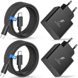 45W [Pack de 2] Cargador USB C Carga Rapida para Samsung Galaxy S26 S25 Ultra/S24/S23+/S23/S22/S21/S20/Note20/A73/A53