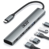 acer Hub USB C 5 en 1, Ataptador USB C a HDMI 4K