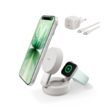 Belkin UltraCharge Pro Cargador Inalámbrico Magnético 2 en 1 Qi2 25W Arena