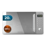 Cecotec Microondas de 20L Proclean 5120 Flatbed. Inox Potencia de 700W y Grill de 800W