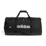 adidas Unisex Adulto Essentials Linear Duffel Bag Duffel Bag, Black/Black/White