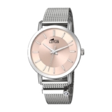 LOTUS Reloj Mujer Analógico de Acero Inoxidable 316l Plateado