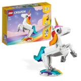 LEGO Creator 3 en 1 Unicornio Mágico de Juguete – Figura de Animal Transformable en
