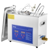 VEVOR Limpiador ultrasónico, 6L Limpiador Ultrasonidos Profesional de Acero Inoxidable