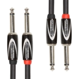 Roland Cable de interconexión de la serie Black Conectores de 1/4 de pulgada