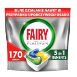 Fairy Platinum Cápsulas Lavavajillas Para Máquina Limón, 170 Cápsulas