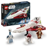 LEGO Star Wars Caza Estelar Jedi de OBI-WAN Kenobi, Nave de Juguete de Construcción