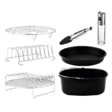 Cecotec Kit de Accesorios para Freidora sin Aceite de 5 a 6,5 L Cecofry Pack Accessories. 8 Accesorios